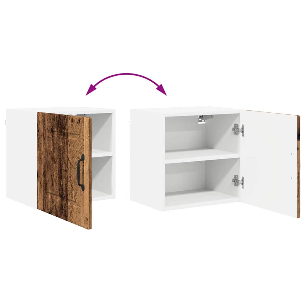 Küchenwandschrank mit Tür Altholz 40 x 31 x 40 cm Holzwerkstoff