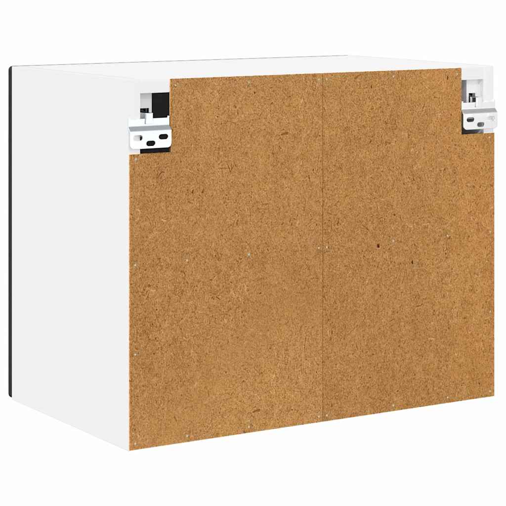 Küchenwandschrank mit Tür Schwarz 50 x 31 x 40 cm Holzwerkstoff