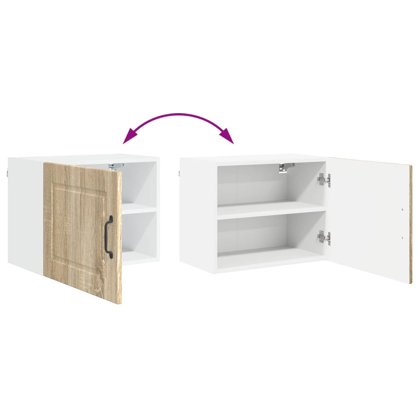 Wandschrank PORTO 2 stk. Sonoma-Eiche Holzwerkstoff