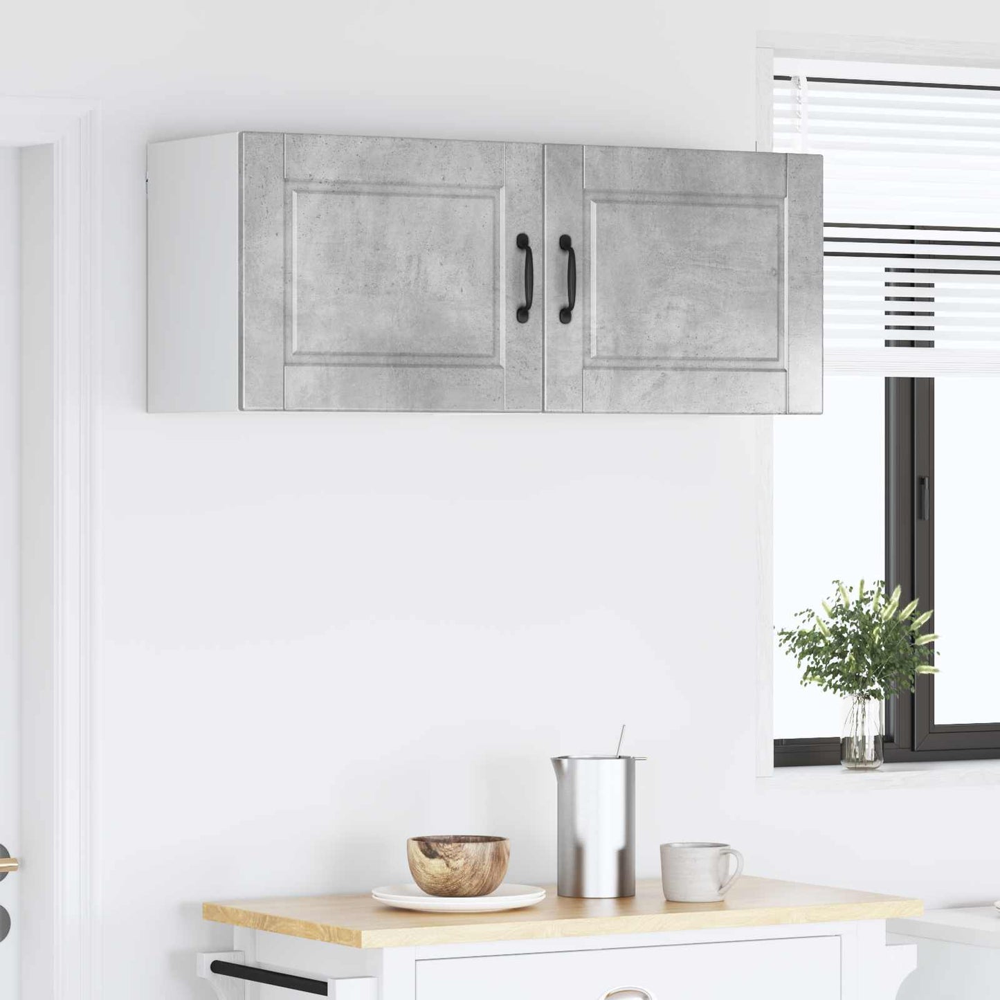 Wandschrank PORTO 2 stk. Beton Grau Holzwerkstoff