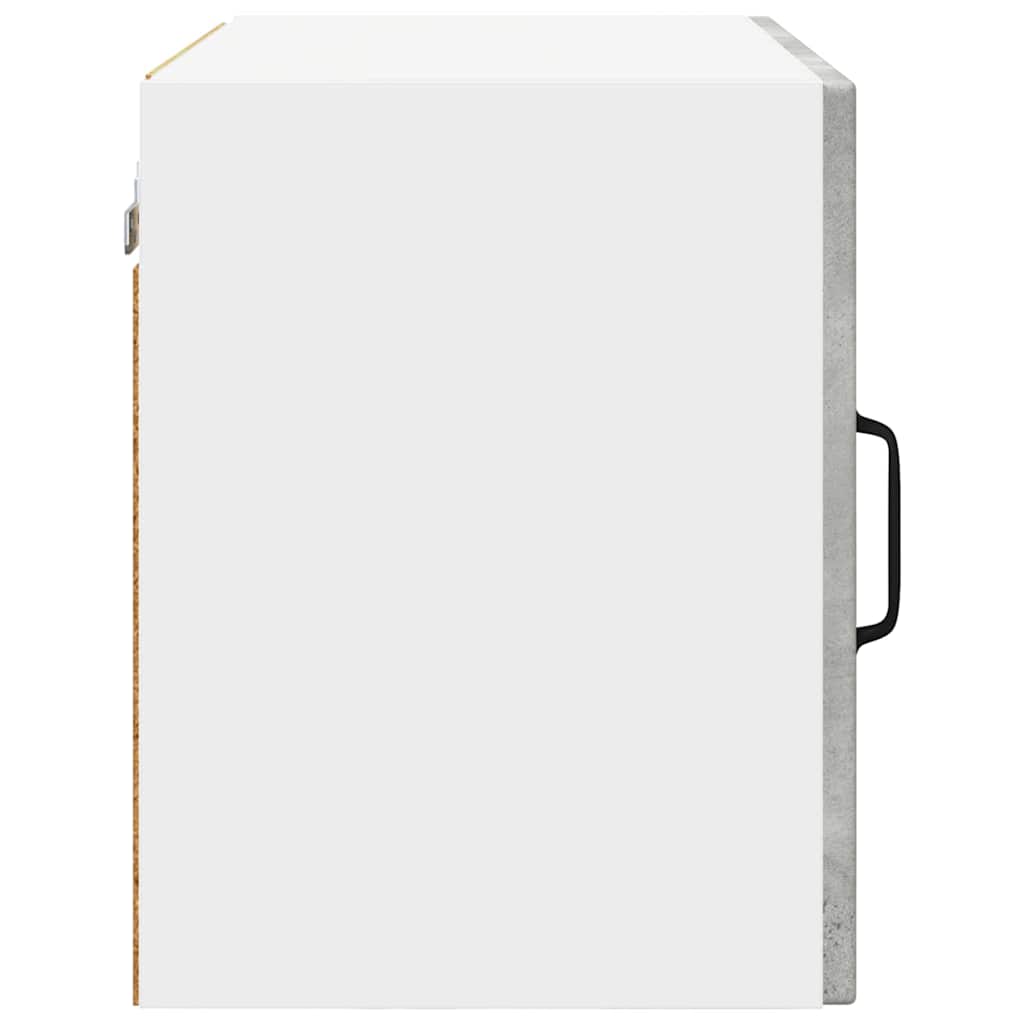 Küchenwandschrank mit Regal 2 pcs Beton Grau 50 x 31 x 40 cm