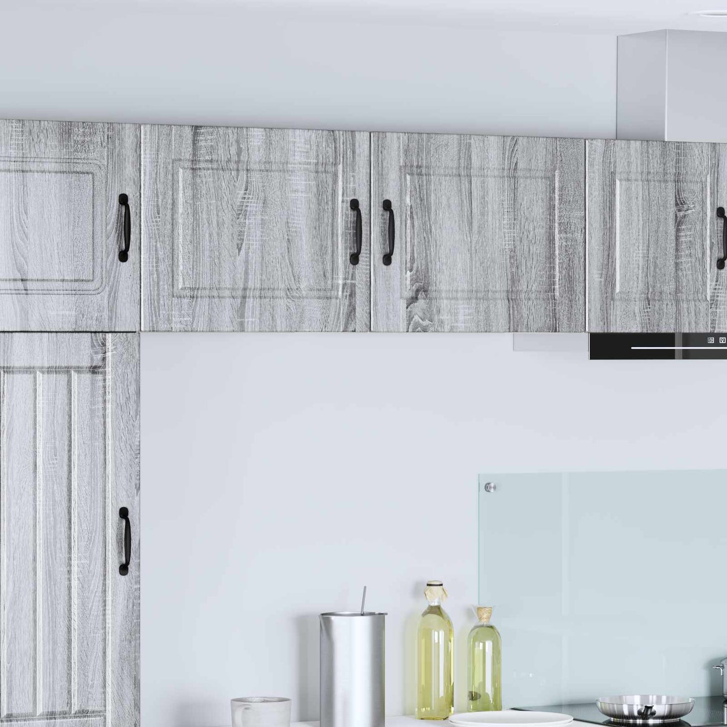 Wandschrank PORTO 2 stk. Graues Sonoma Holzwerkstoff