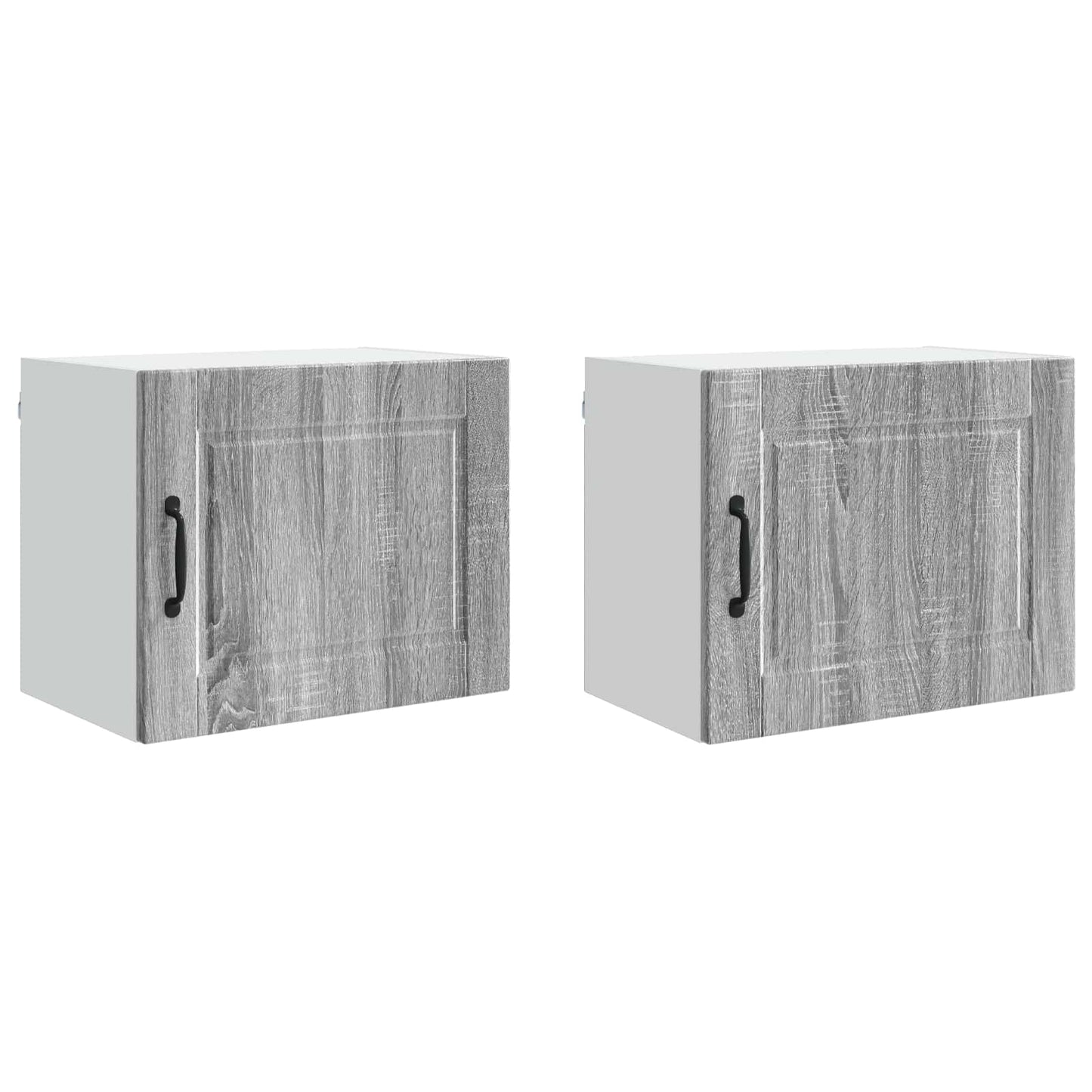 Wandschrank PORTO 2 stk. Graues Sonoma Holzwerkstoff