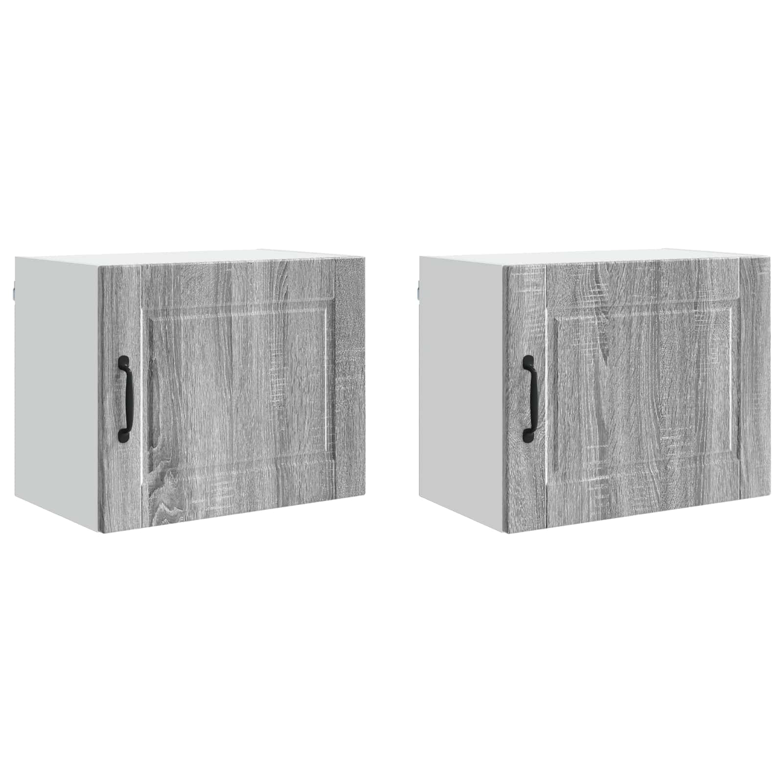 Wandschrank PORTO 2 stk. Graues Sonoma Holzwerkstoff