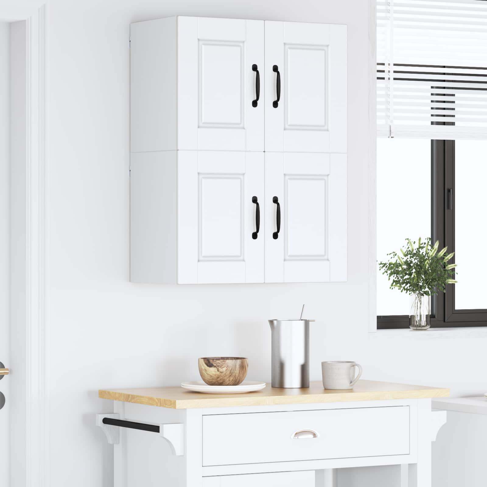 Wandschrank PORTO 2 stk. Weiß Holzwerkstoff