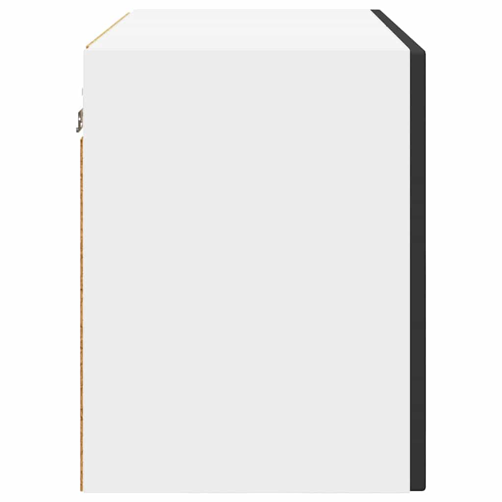 Küchenwandschrank mit Tür Schwarz 60 x 31 x 40 cm Holzwerkstoff