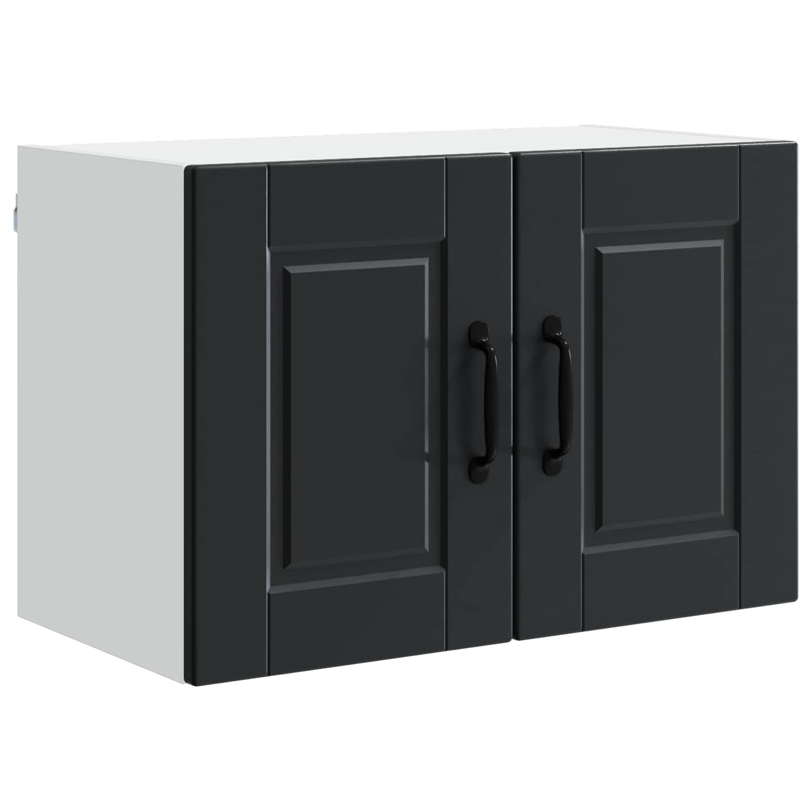 Wandschrank PORTO 2 stk. Schwarz Holzwerkstoff