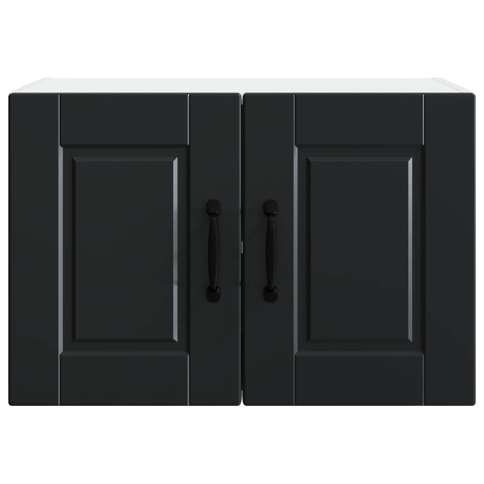 Wandschrank PORTO 2 stk. Schwarz Holzwerkstoff