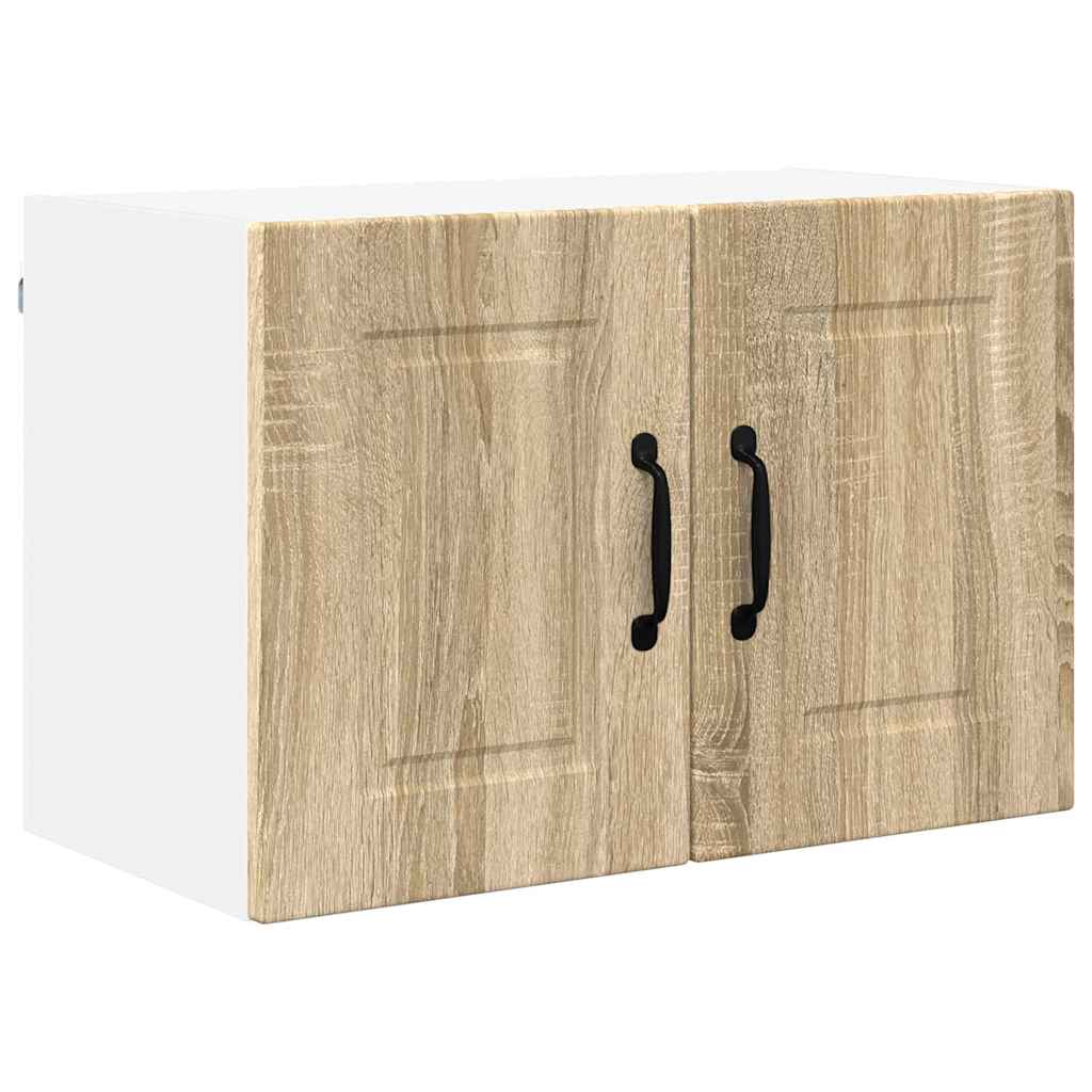 Küchenwandschrank mit Regal 2 pcs Sonoma-Eiche 60 x 31 x 40 cm