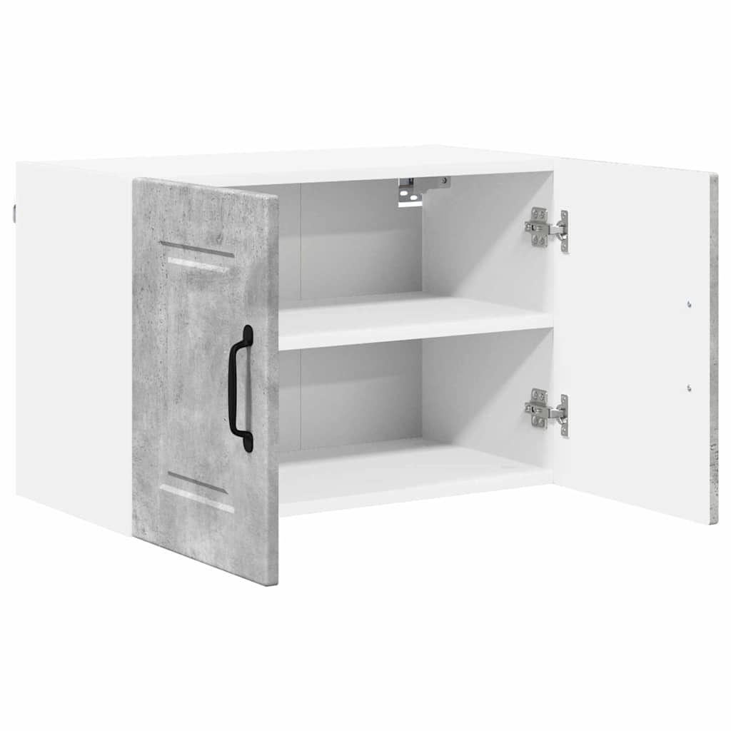 Küchenwandschrank mit Regal 2 pcs Beton Grau 60 x 31 x 40 cm