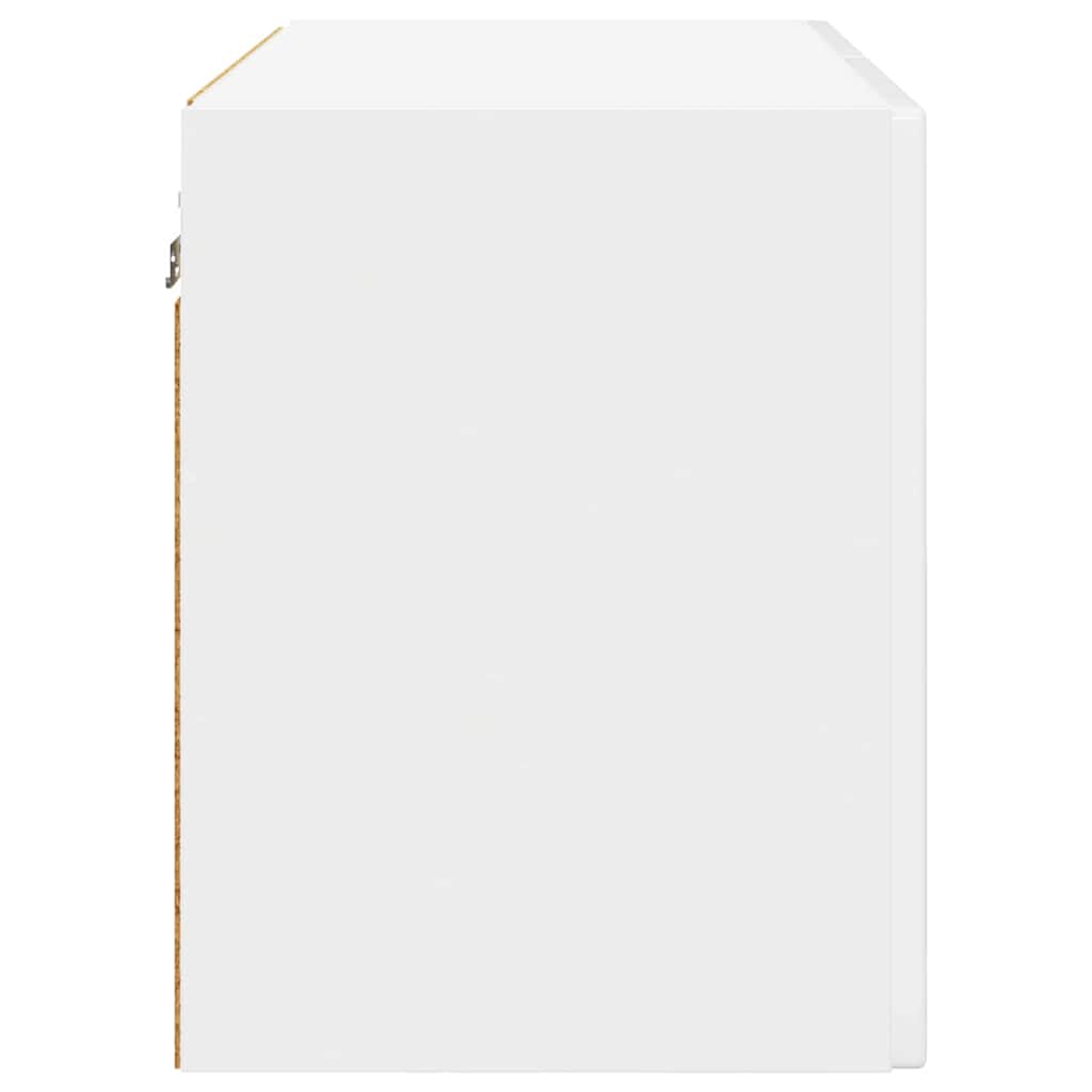 Küchenwandschrank mit Tür 2 pcs Hochglanz Weiß 60 x 31 x 40 cm