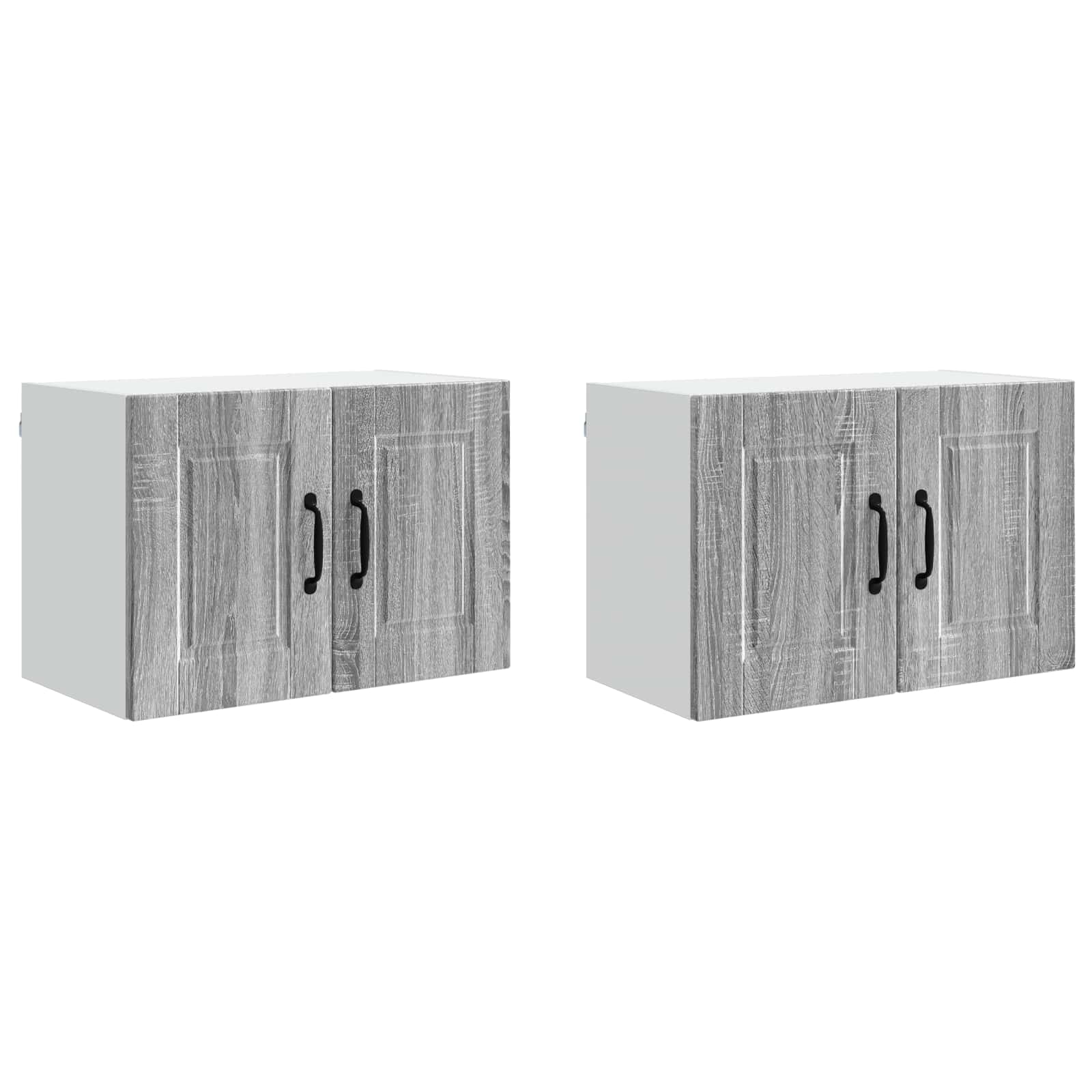 Wandschrank PORTO 2 stk. Graues Sonoma Holzwerkstoff