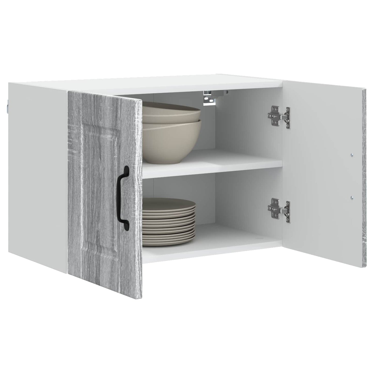 Wandschrank PORTO 2 stk. Graues Sonoma Holzwerkstoff