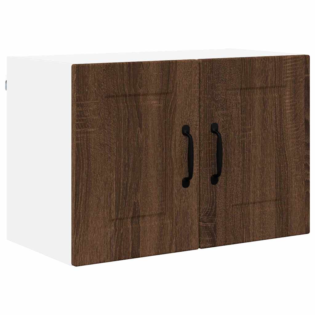 Küchenwandschrank mit Regal Braun Eichen-Optik 60 x 31 x 40 cm