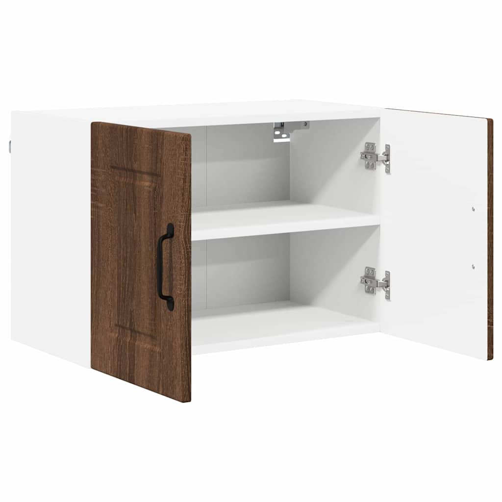 Küchenwandschrank mit Regal Braun Eichen-Optik 60 x 31 x 40 cm