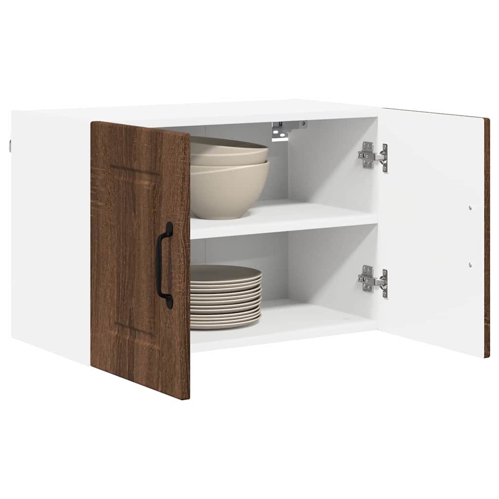 Küchenwandschrank mit Regal Braun Eichen-Optik 60 x 31 x 40 cm
