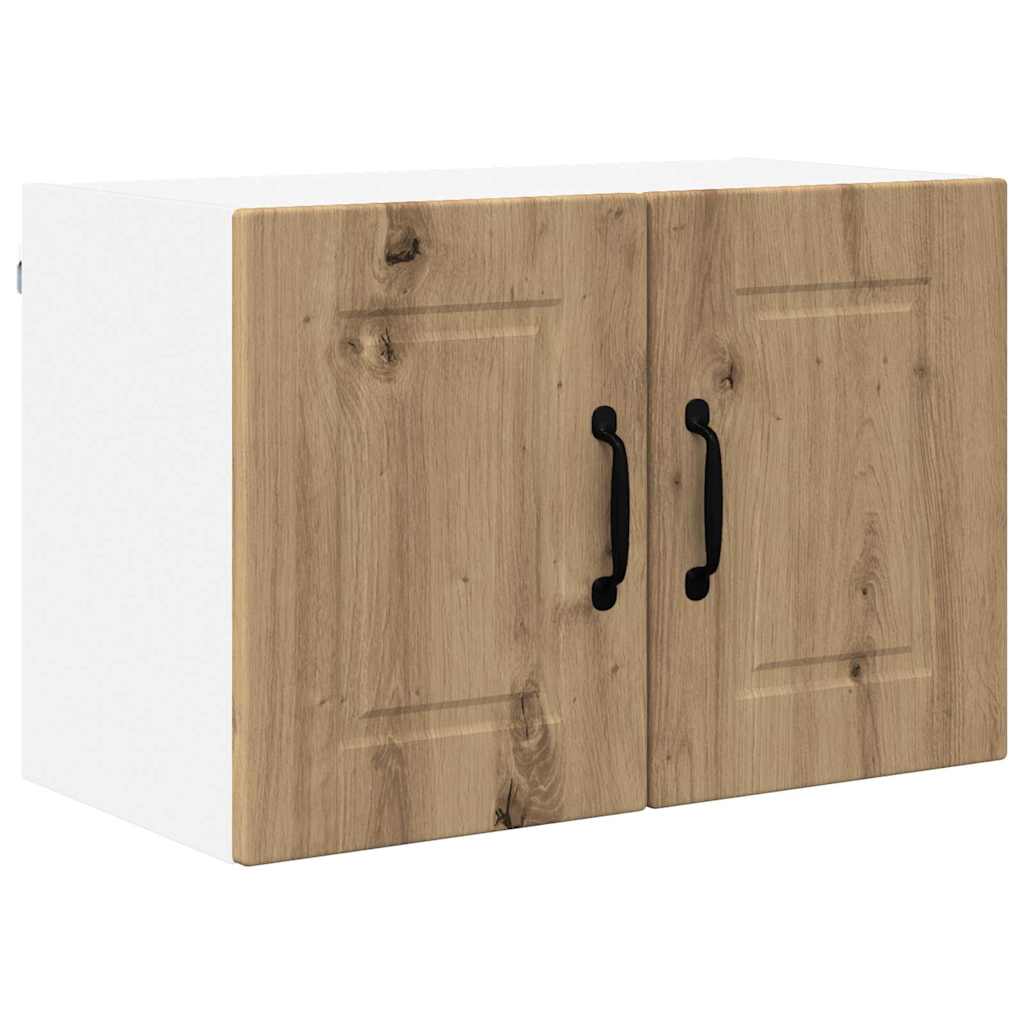 Küchenwandschrank mit Regal 2 pcs Artisan-Eiche 60 x 31 x 40 cm