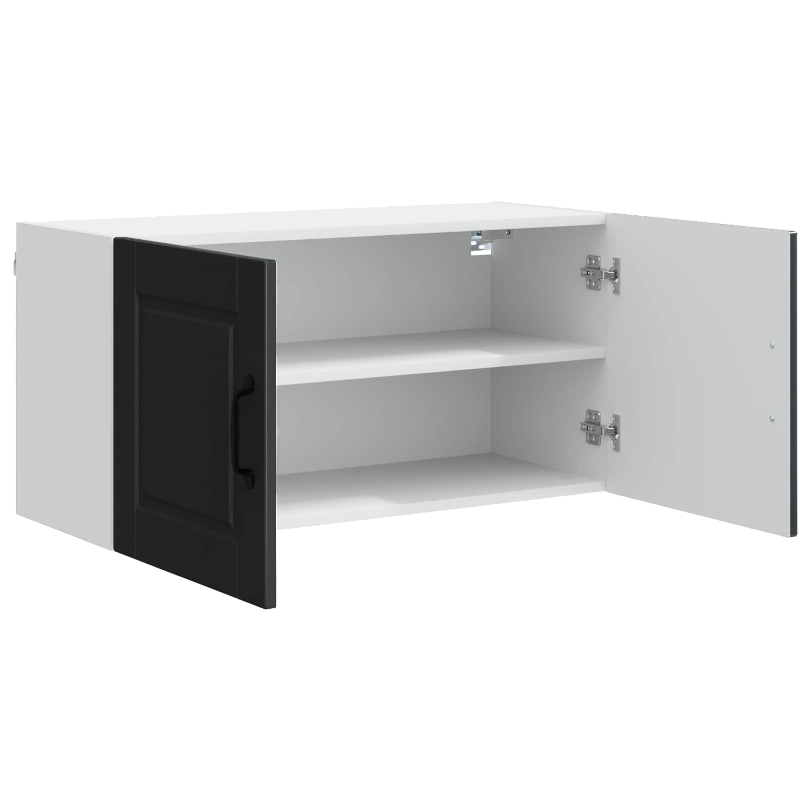 Wandschrank PORTO Schwarz 80 x 31 x 40 cm Holzwerkstoff