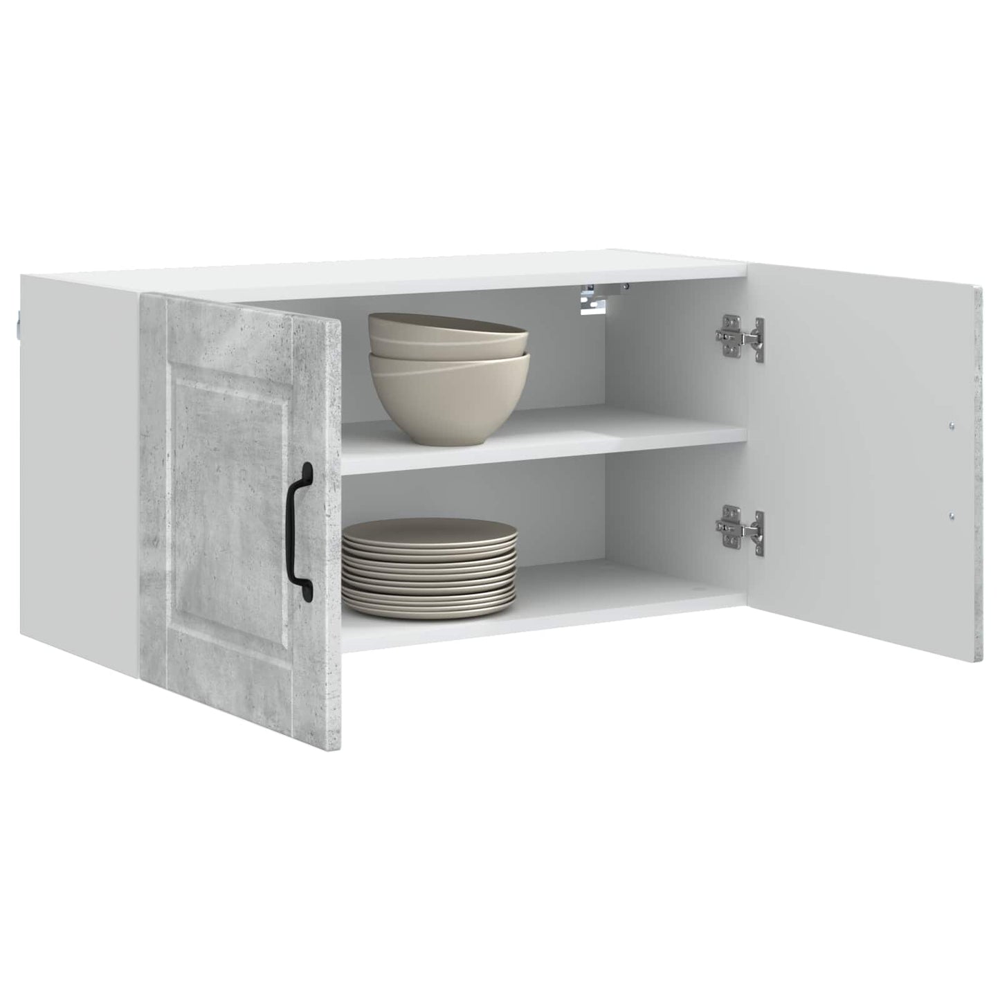 Wandschrank PORTO Beton Grau 80 x 31 x 40 cm Holzwerkstoff