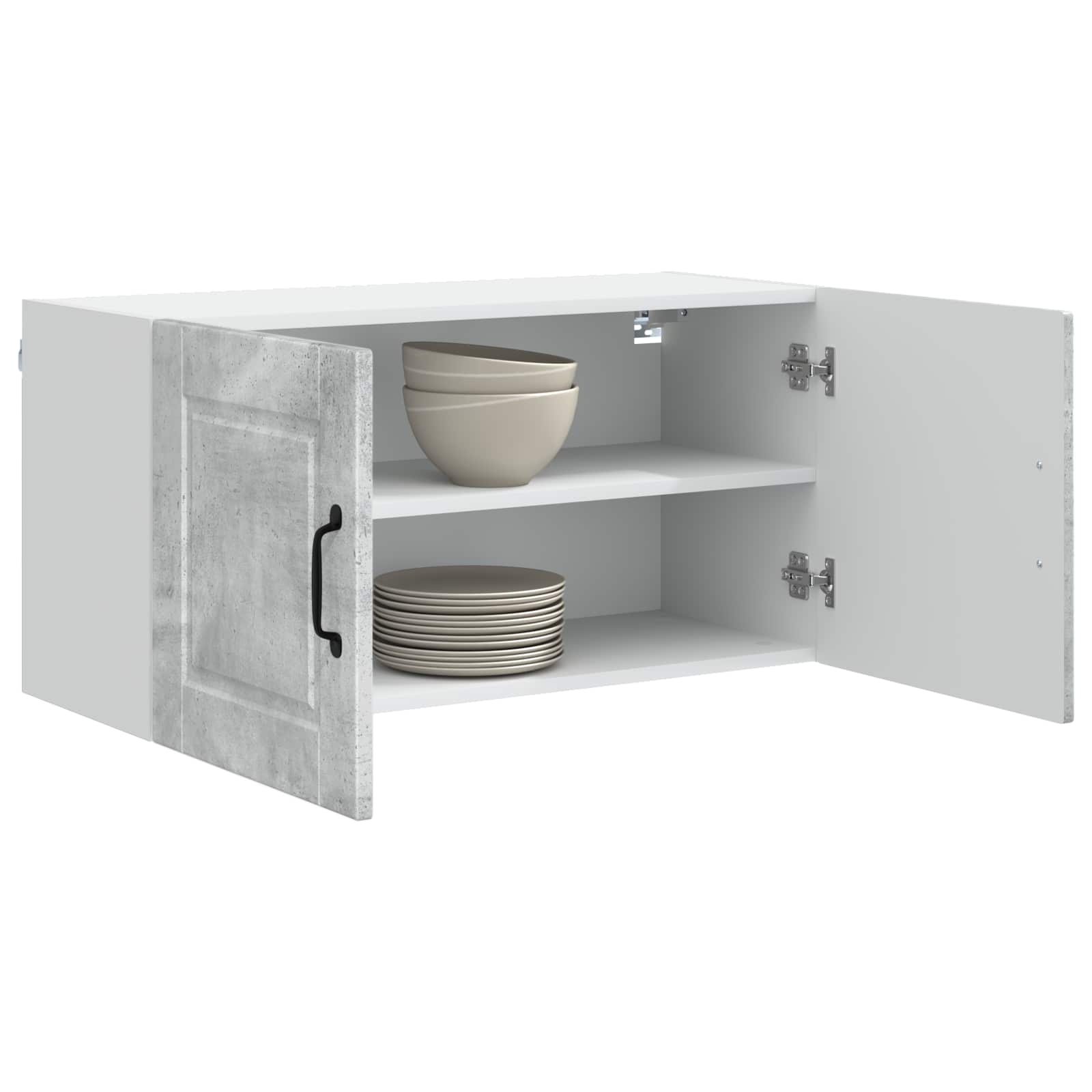 Wandschrank PORTO Beton Grau 80 x 31 x 40 cm Holzwerkstoff