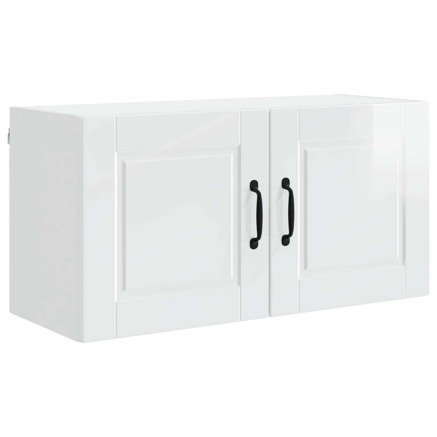 Wandschrank PORTO Hochglanz Weiß 80 x 31 x 40 cm Holzwerkstoff