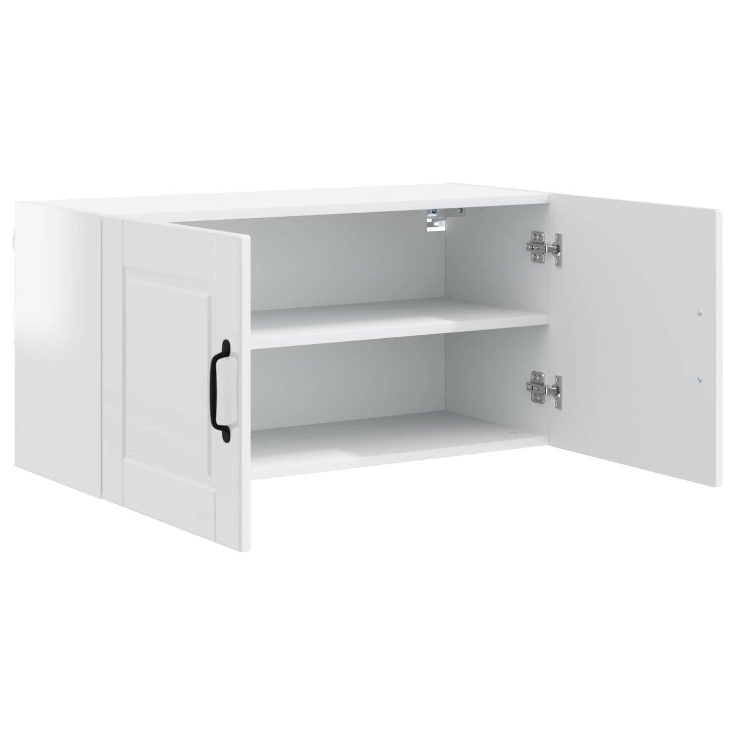 Wandschrank PORTO Hochglanz Weiß 80 x 31 x 40 cm Holzwerkstoff