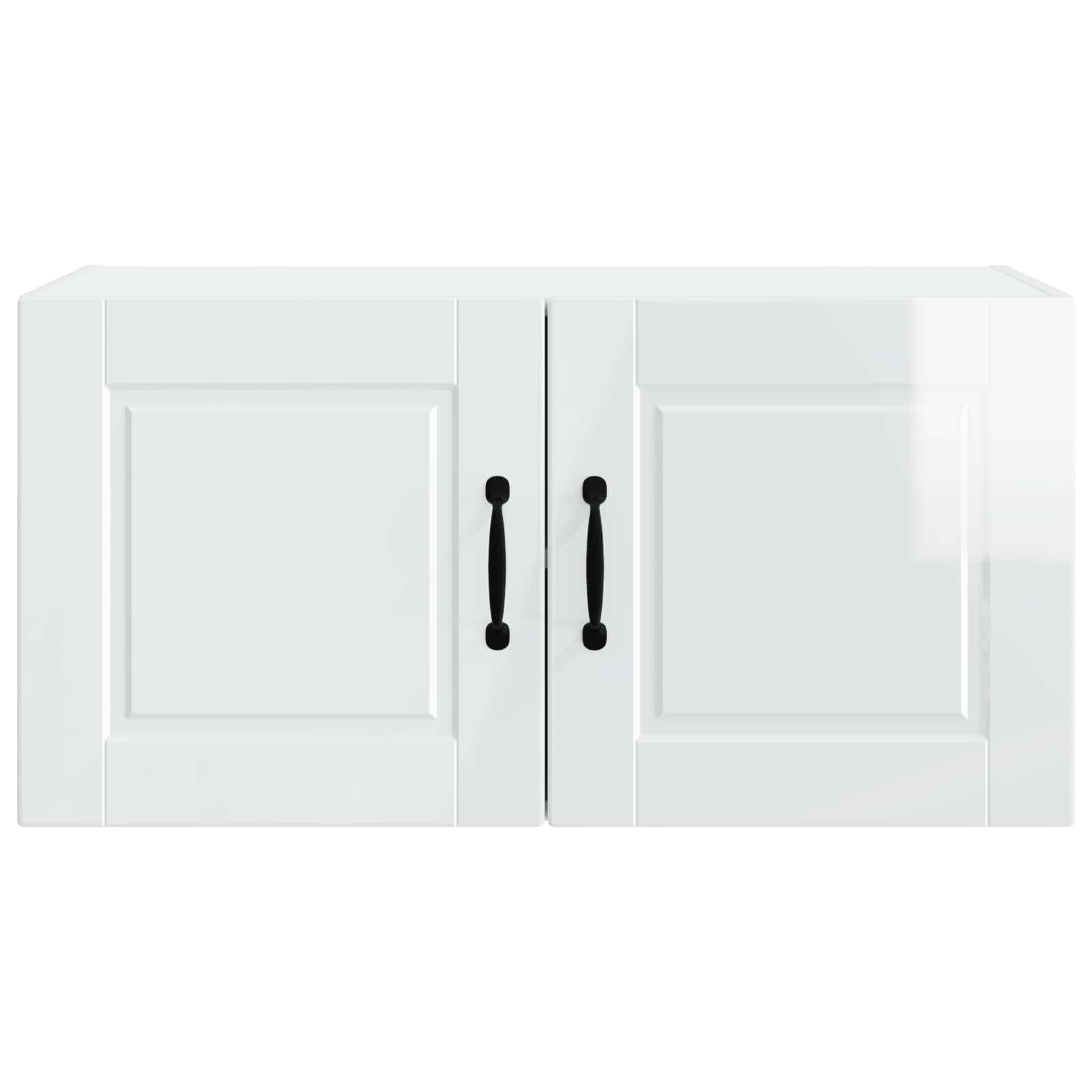 Wandschrank PORTO Hochglanz Weiß 80 x 31 x 40 cm Holzwerkstoff