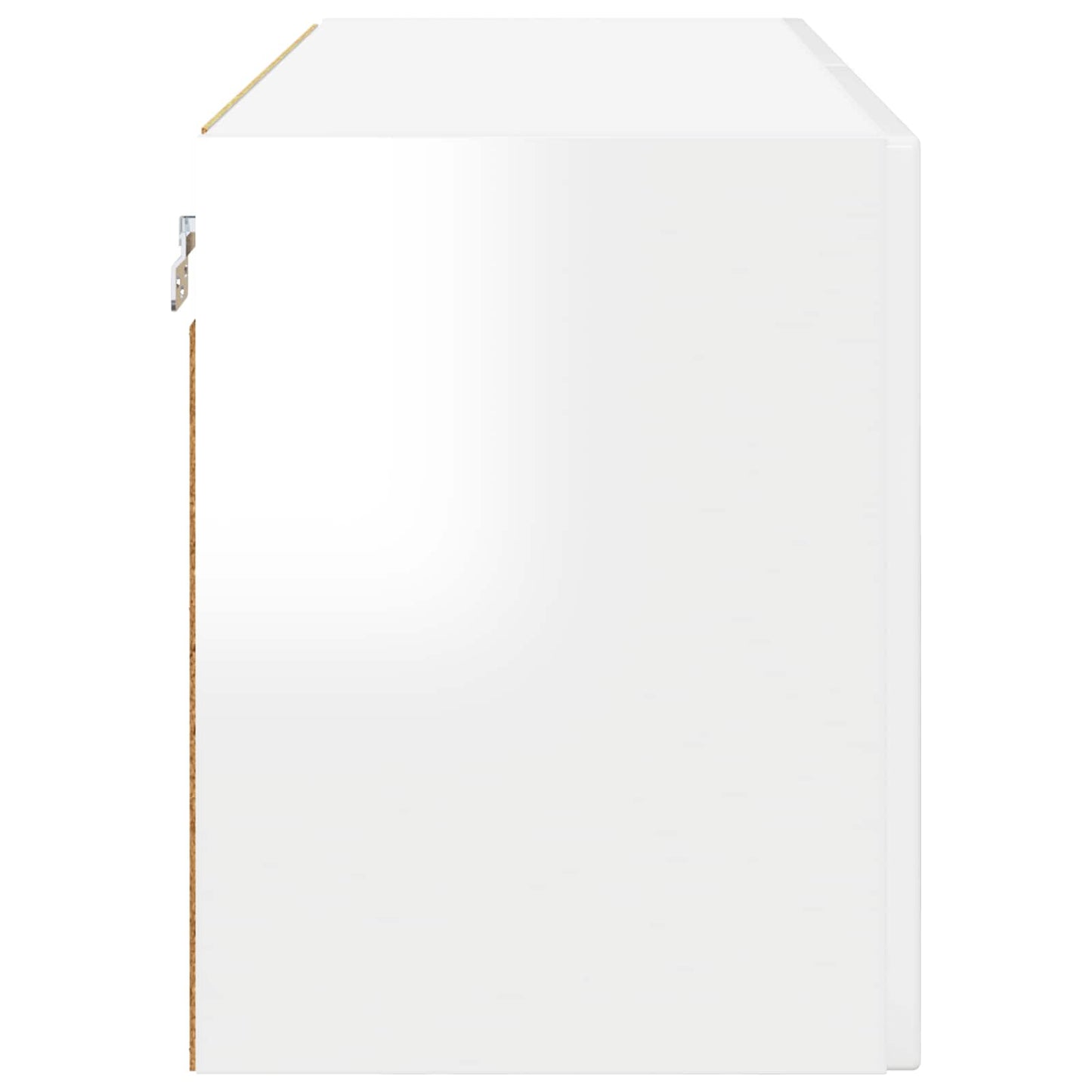 Wandschrank PORTO Hochglanz Weiß 80 x 31 x 40 cm Holzwerkstoff