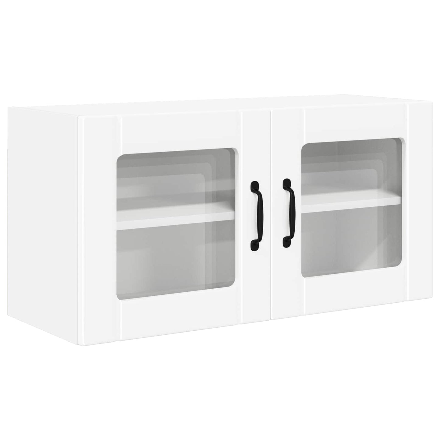 Wandglas-Schrank PORTO Weiß 80 x 31 x 40 cm Holzwerkstoff