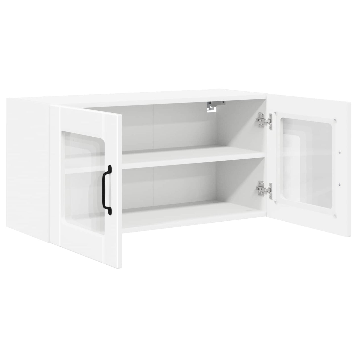 Wandglas-Schrank PORTO Weiß 80 x 31 x 40 cm Holzwerkstoff