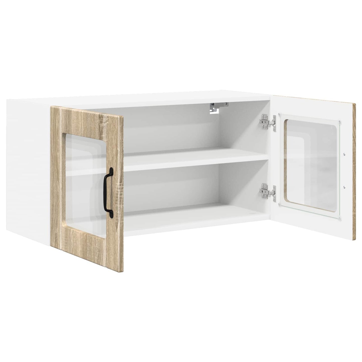 Wandglas-Schrank PORTO Sonoma-Eiche 80 x 31 x 40 cm