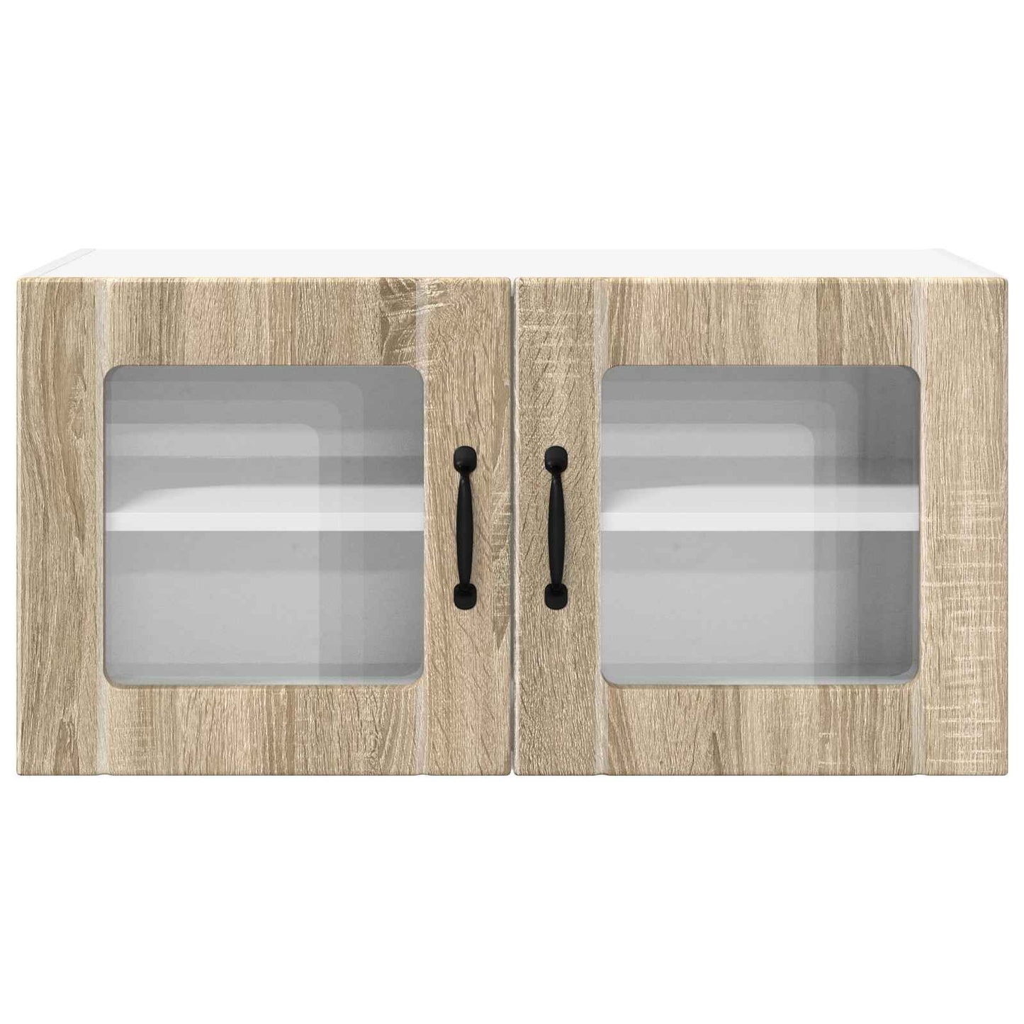 Wandglas-Schrank PORTO Sonoma-Eiche 80 x 31 x 40 cm