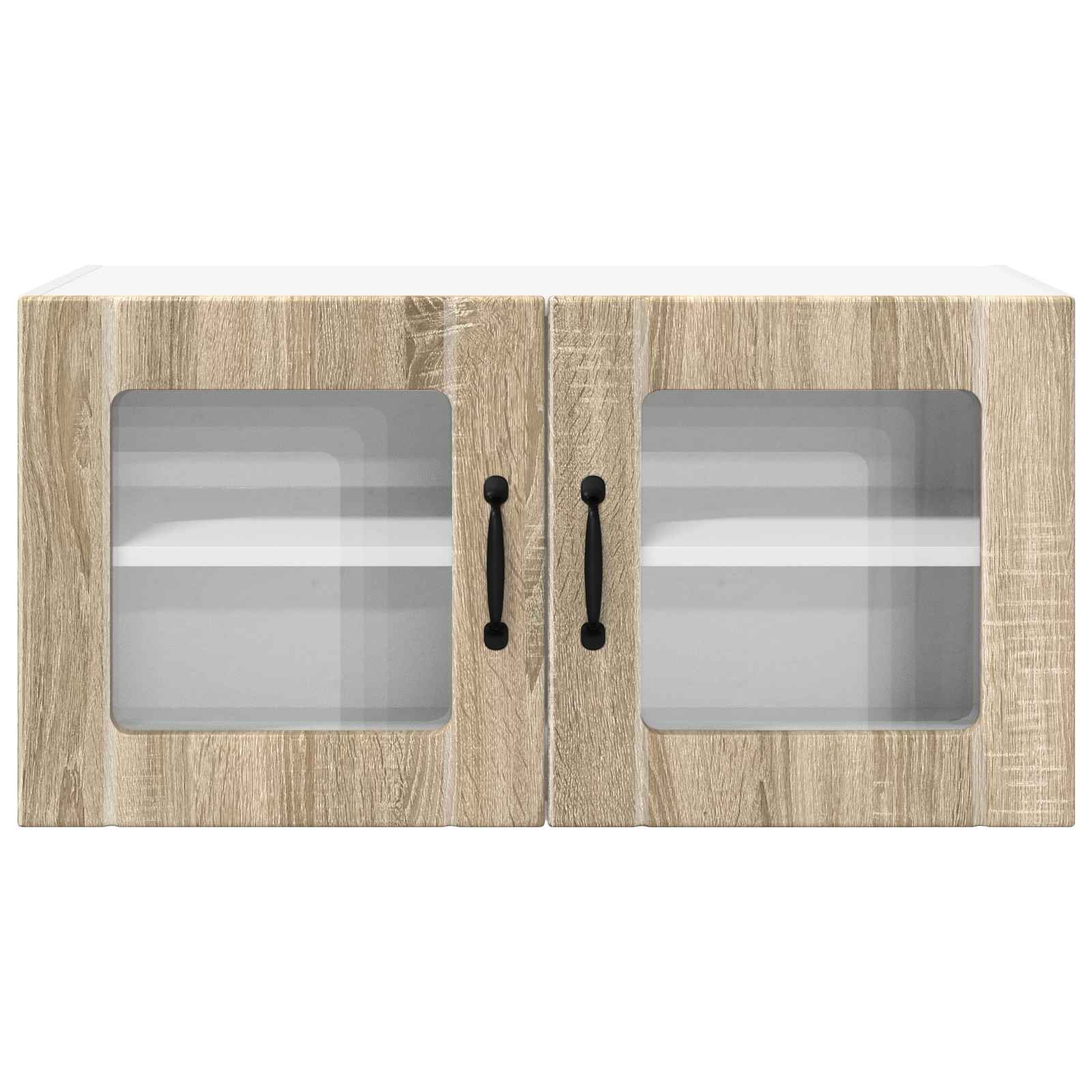 Wandglas-Schrank PORTO Sonoma-Eiche 80 x 31 x 40 cm