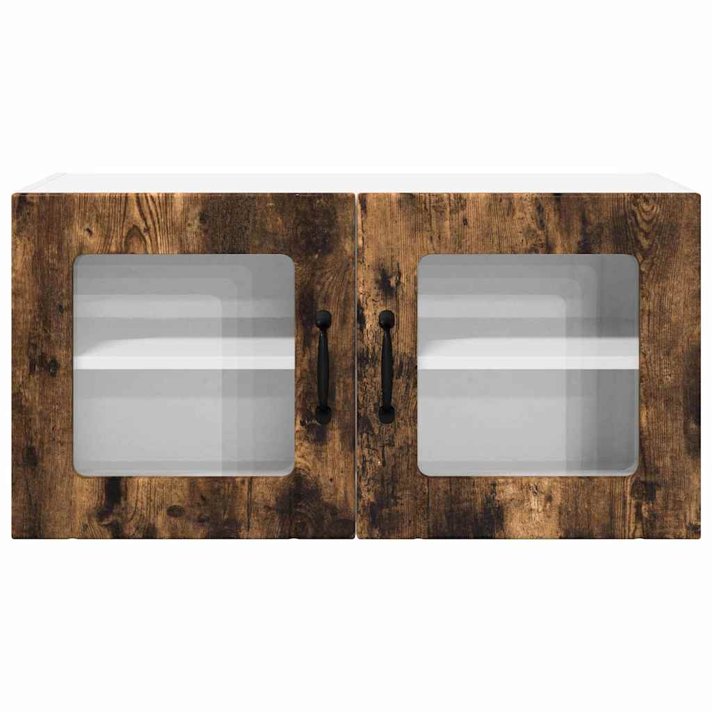 Küchenwandschrank mit Regal Geräucherte Eiche 80 x 31 x 40 cm