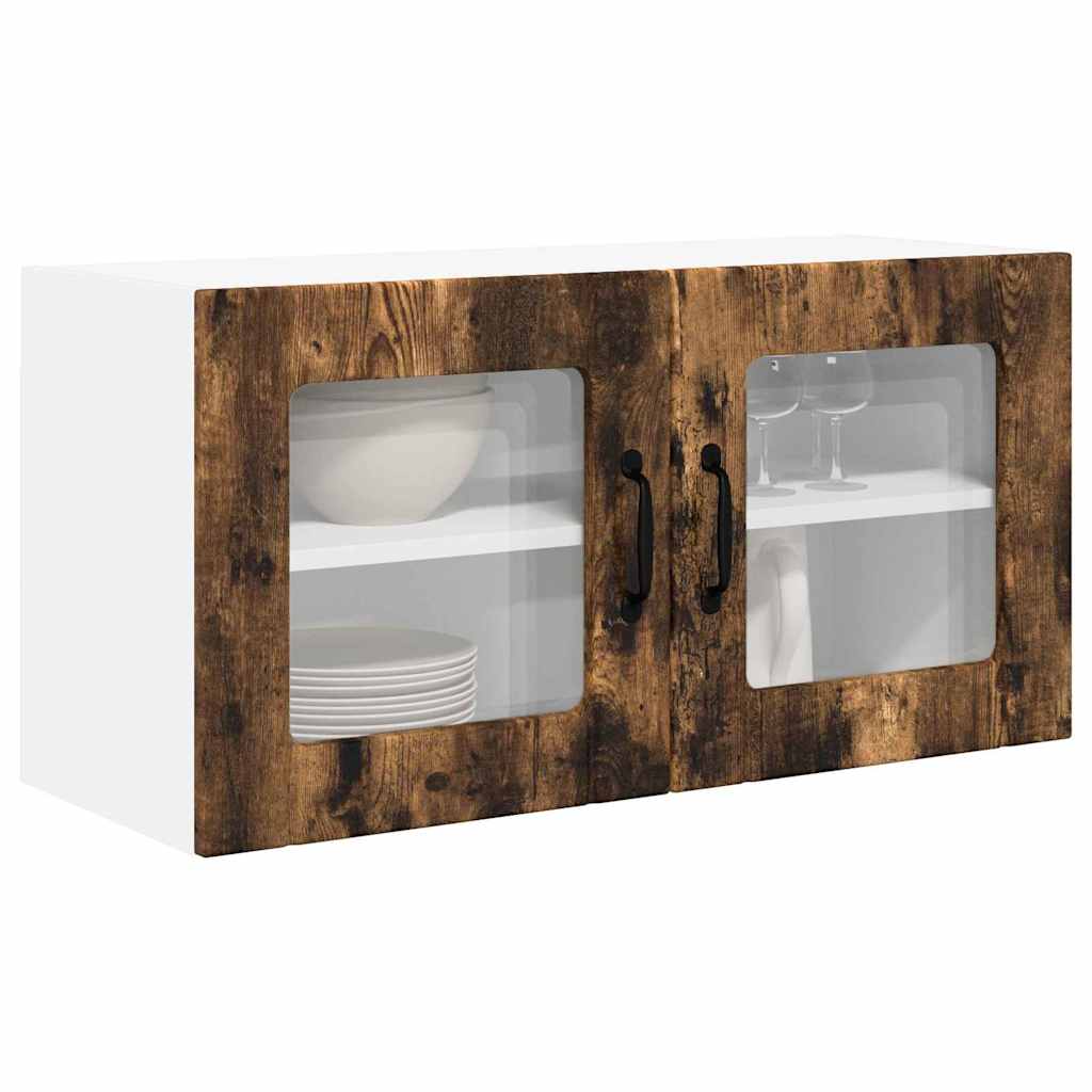 Küchenwandschrank mit Regal Geräucherte Eiche 80 x 31 x 40 cm