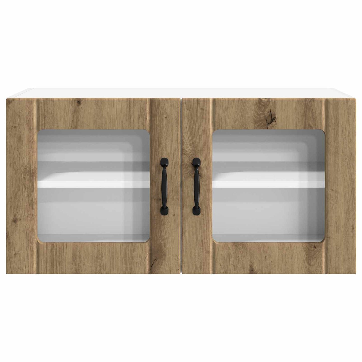 Wandglas-Schrank PORTO Artisan-Eiche 80 x 31 x 40 cm