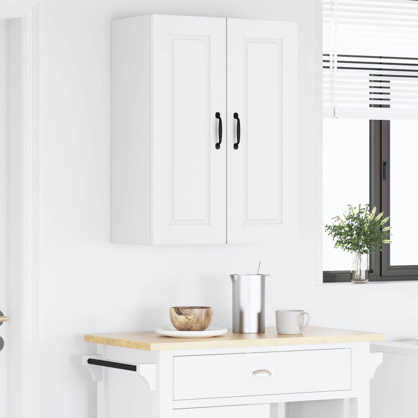 Wandschrank PORTO 2 stk. Weiß Holzwerkstoff