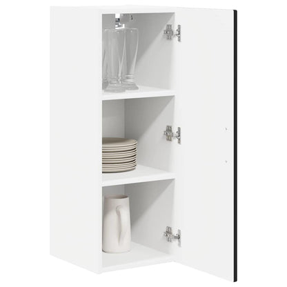 Wandschrank PORTO Schwarz 30 x 31 x 80 cm Holzwerkstoff