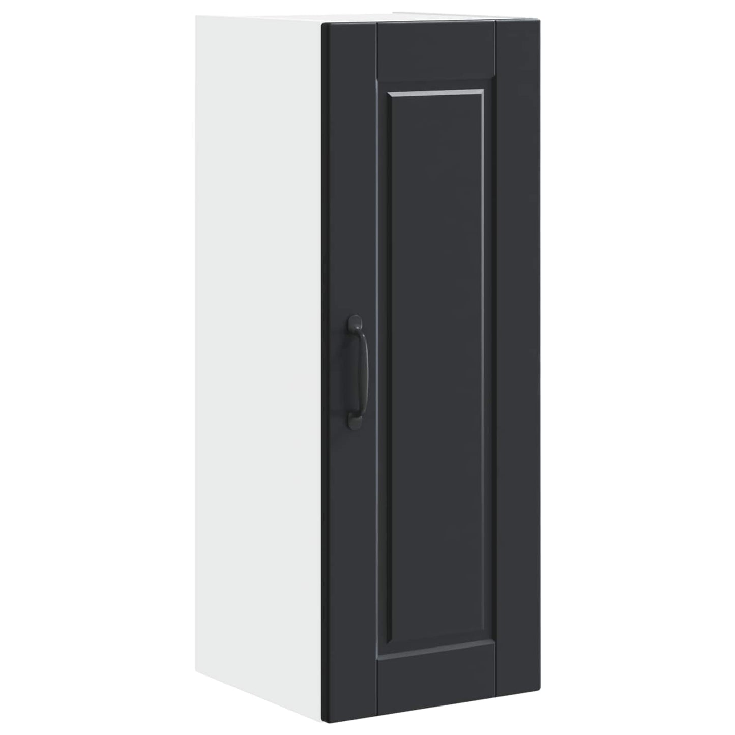 Wandschrank PORTO 2 stk. Schwarz Holzwerkstoff