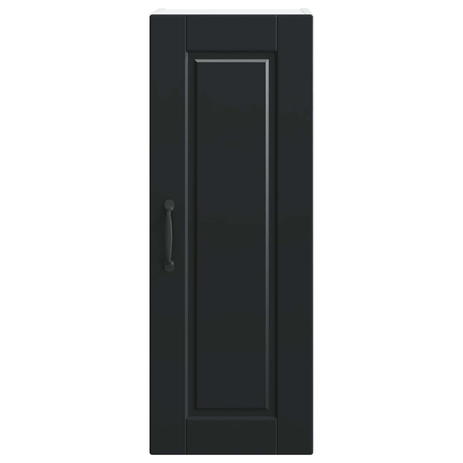 Wandschrank PORTO 2 stk. Schwarz Holzwerkstoff