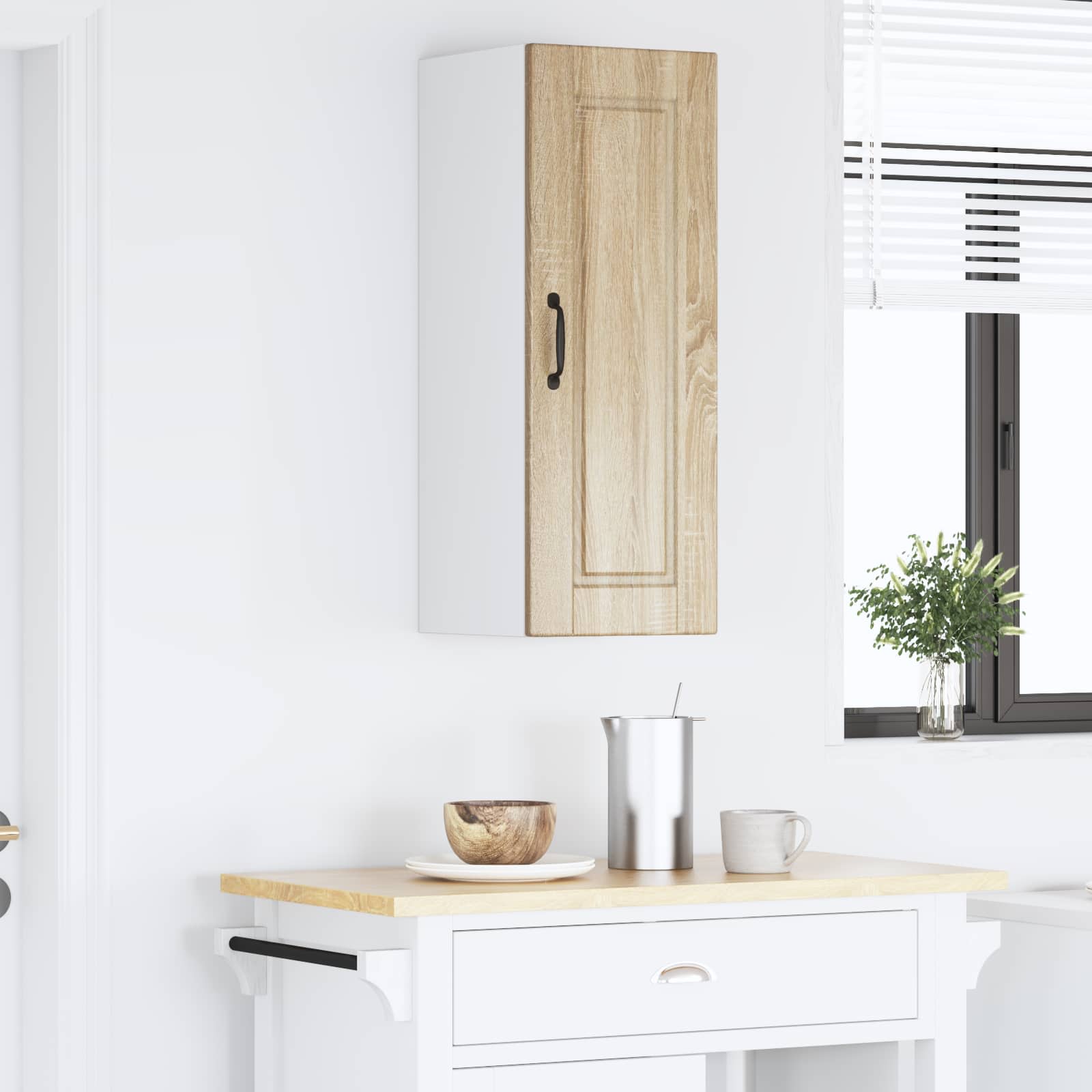 Wandschrank PORTO Sonoma-Eiche 30 x 31 x 80 cm Holzwerkstoff