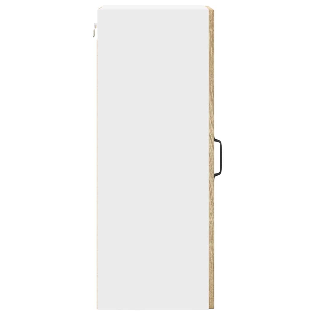 Küchenwandschrank mit Regal 2 pcs Sonoma-Eiche 30 x 31 x 80 cm