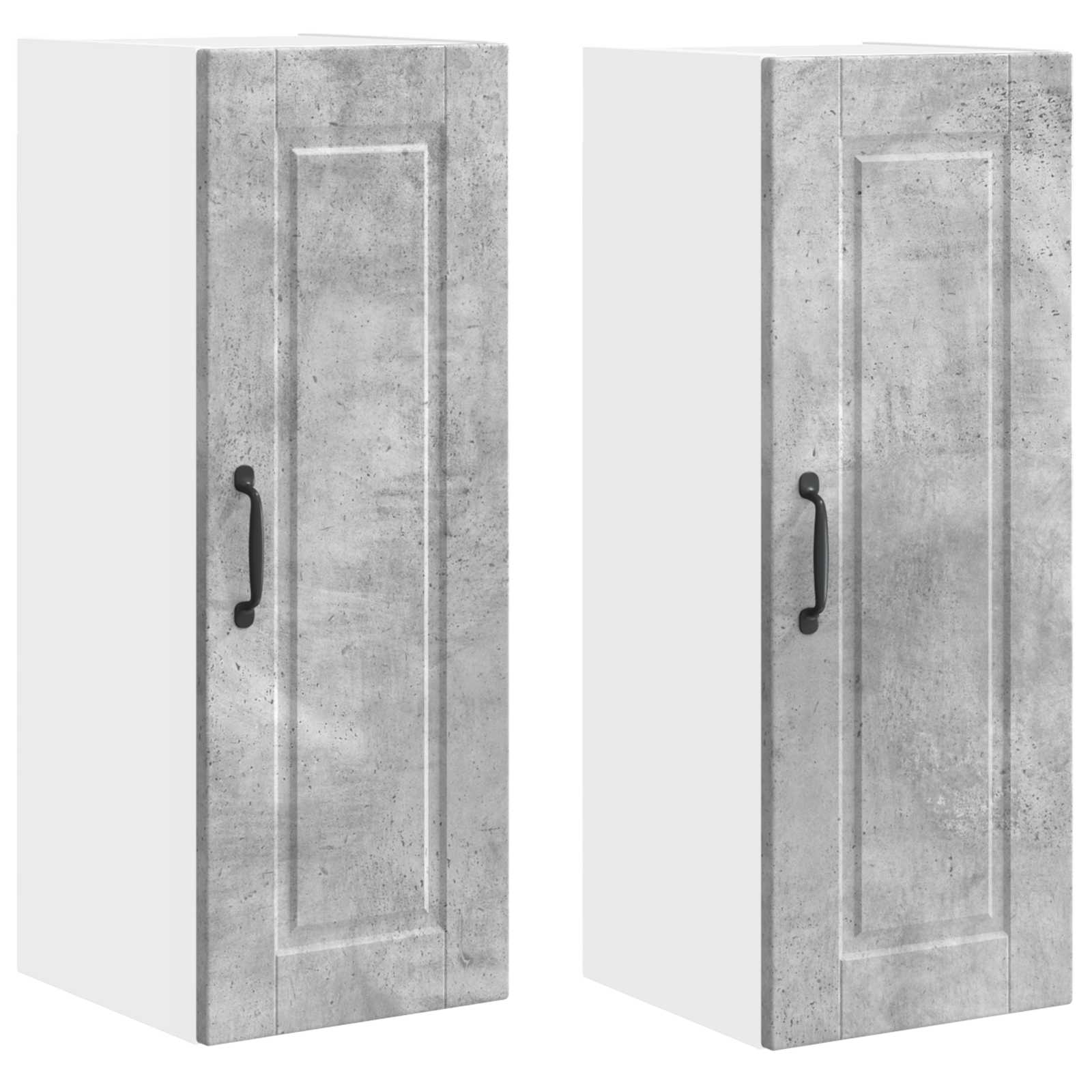 Wandschrank PORTO 2 stk. Beton Grau Holzwerkstoff