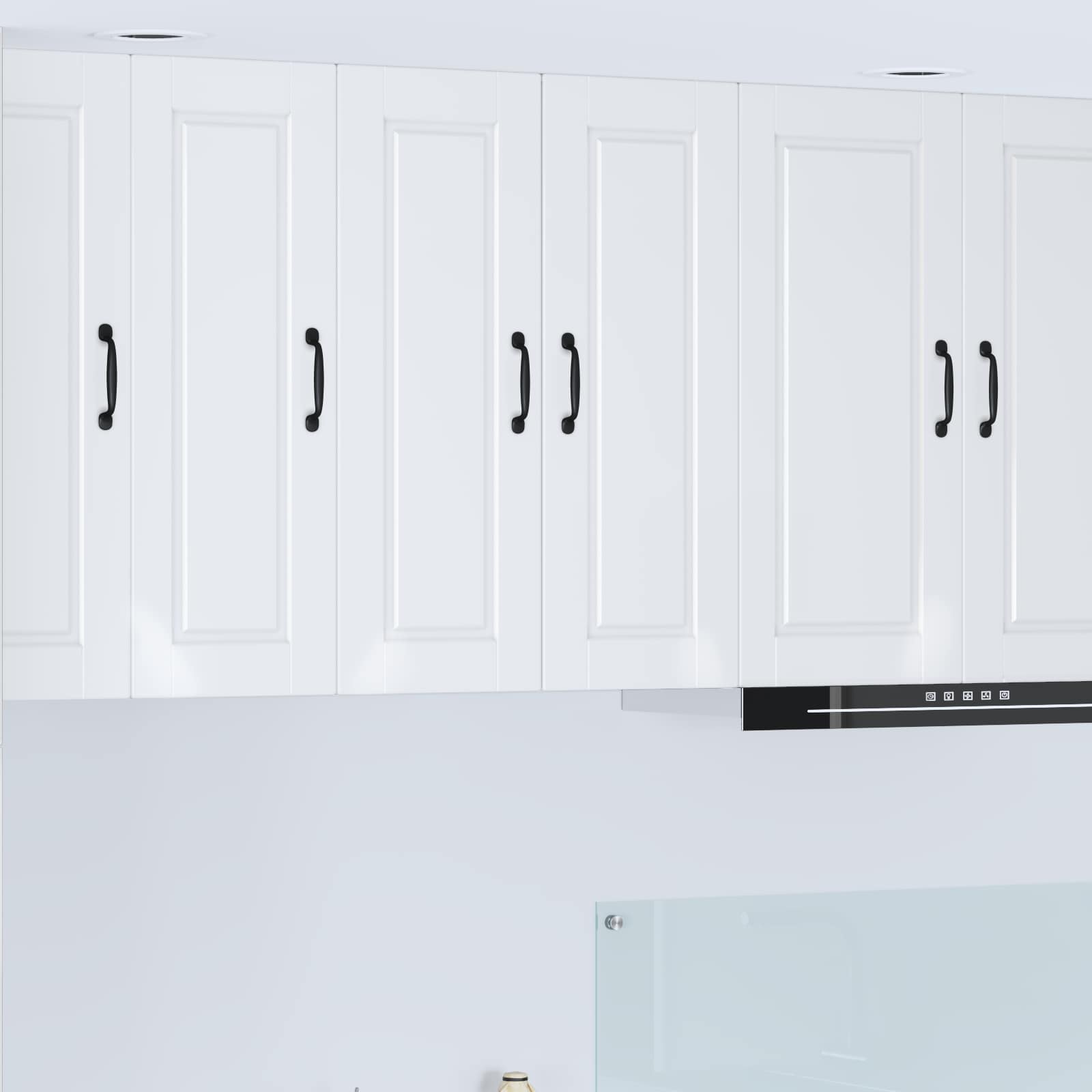 Wandschrank PORTO Hochglanz Weiß 30 x 31 x 80 cm Holzwerkstoff