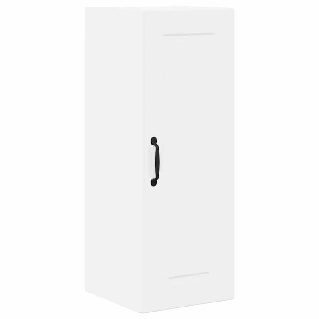 Küchenwandschrank mit Tür 2 pcs Hochglanz Weiß 30 x 31 x 80 cm