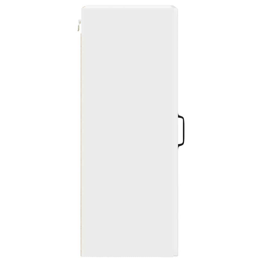 Küchenwandschrank mit Tür 2 pcs Hochglanz Weiß 30 x 31 x 80 cm