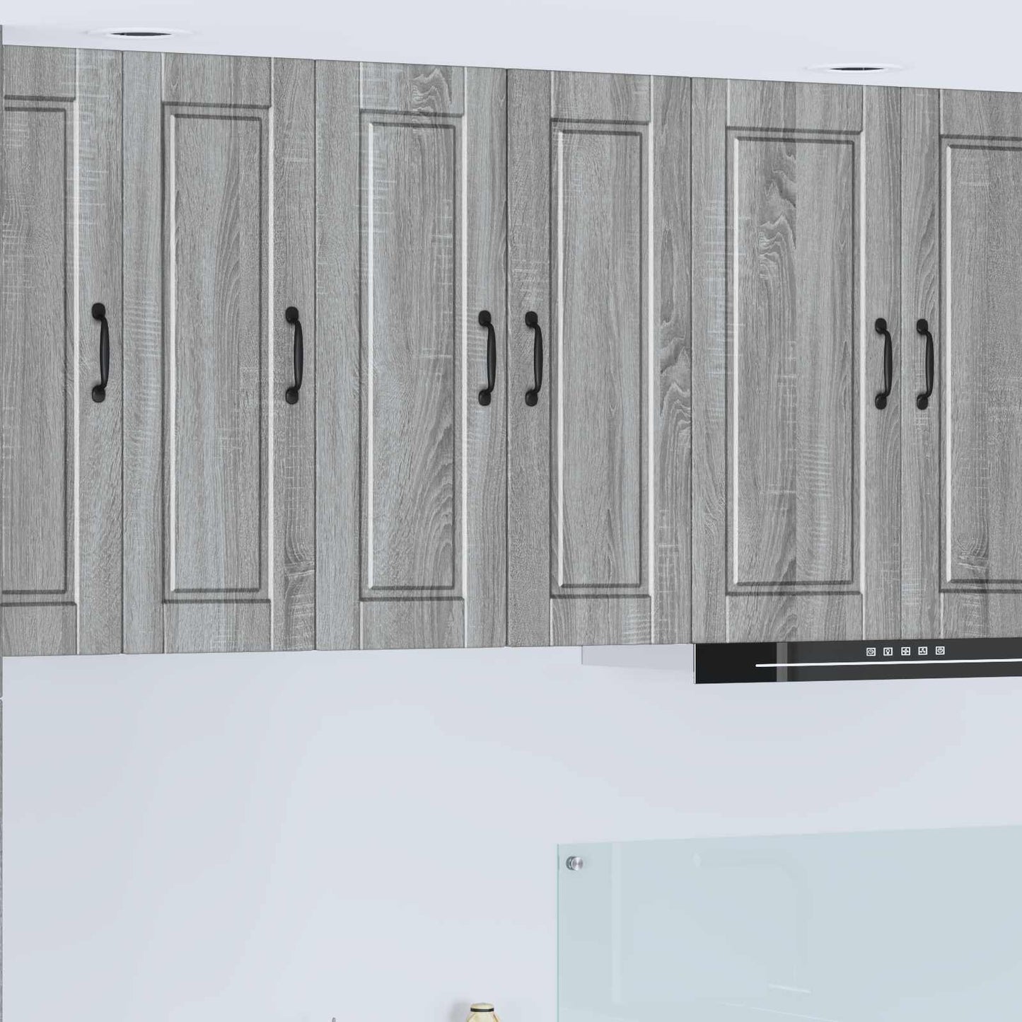 Wandschrank PORTO 2 stk. Graues Sonoma Holzwerkstoff