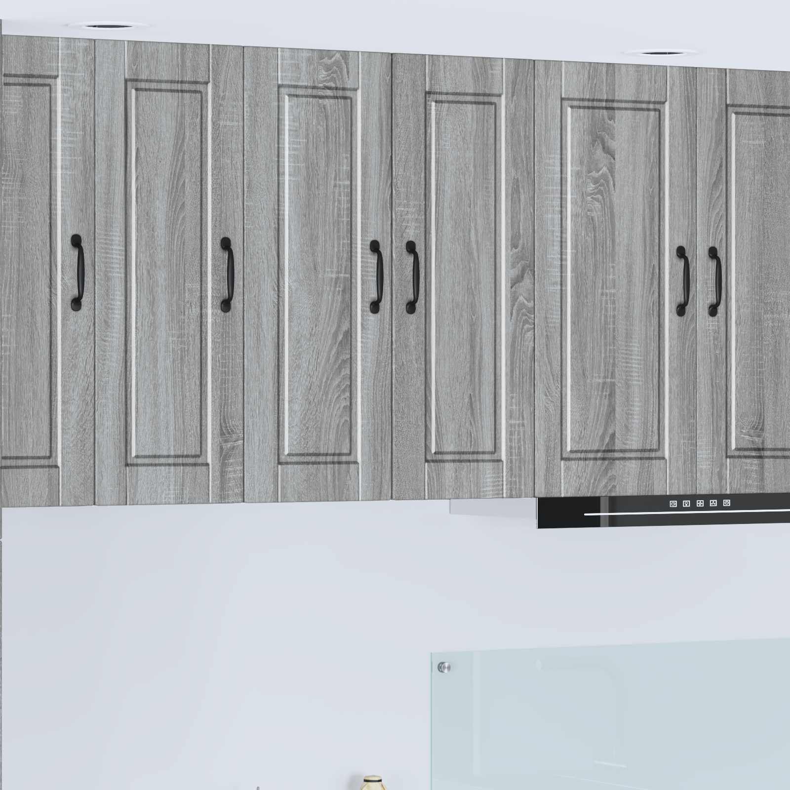 Wandschrank PORTO 2 stk. Graues Sonoma Holzwerkstoff