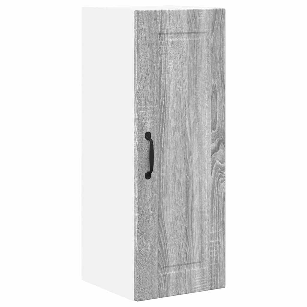 Küchenwandschrank mit Regal 2 pcs Graues Sonoma 30 x 31 x 80 cm