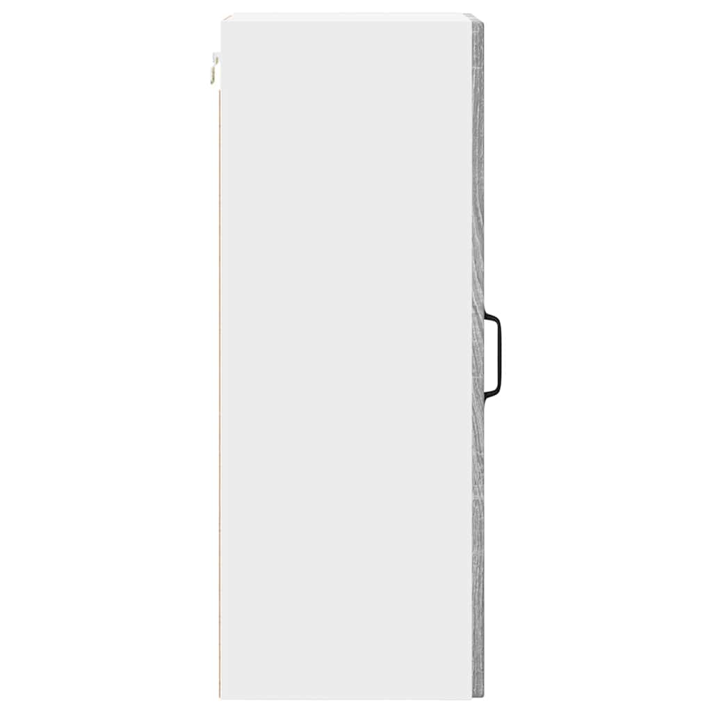 Küchenwandschrank mit Regal 2 pcs Graues Sonoma 30 x 31 x 80 cm